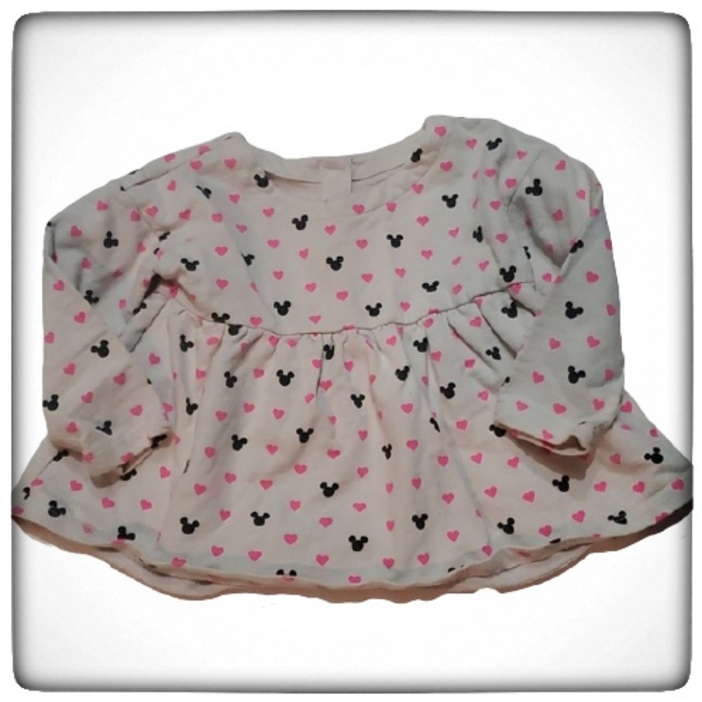 Baby GAP Disney Minnie Moue & Hearts Top-12-18M